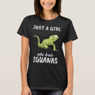 Just A Girl Who Loves Iguanas Clothes Outfit Iguan T-Shirt