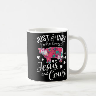 Just A Girl Who Loves Jesus And Cows Coffee Mug