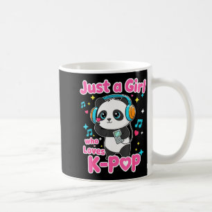 Just A Girl Who Loves K-p Cute Panda  Coffee Mug