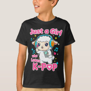 Just A Girl Who Loves K-p Cute Sheep T-Shirt