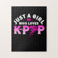 Just A Girl Who Loves K-Pop Finger Heart KPop