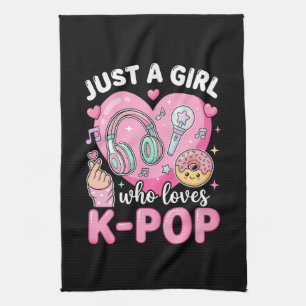 Just A Girl Who Loves K-Pop Kitchen Towel