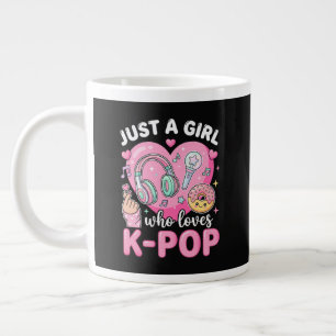 Just A Girl Who Loves K-Pop Large Coffee Mug
