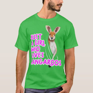 Just A Girl Who Loves Kangaroos T-Shirt