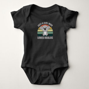 Just A Girl Who Loves Koalas Cute Animals Koala Baby Bodysuit