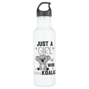Just A Girl Who Loves Koalas Cute Koala Bear 710 Ml Water Bottle
