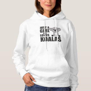 Just A Girl Who Loves Koalas Cute Koala Bear Hoodie