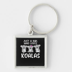 Just A Girl Who Loves Koalas Gifts Koala Keychain