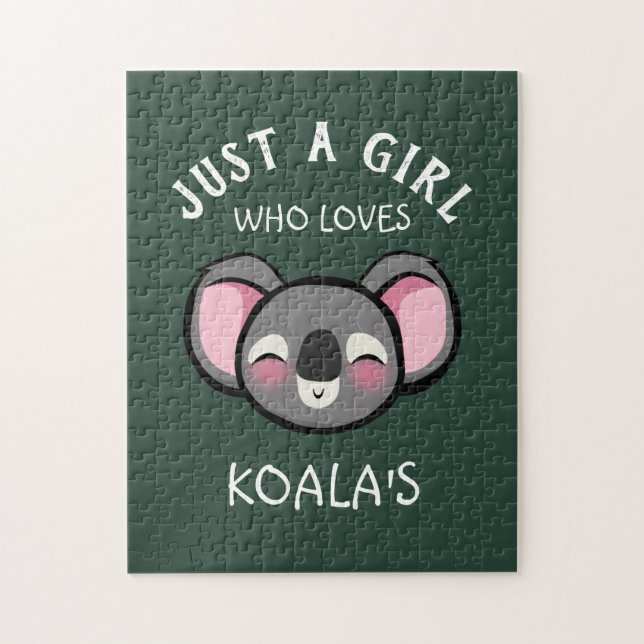 Just a girl who loves Koala's Jigsaw Puzzle (Vertical)