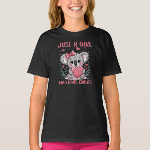 Just A Girl Who Loves Koalas Kids T-Shirt