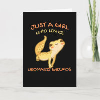 Just A Girl Who Loves Leopard Gecko Gekko Lizard