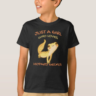 Just A Girl Who Loves Leopard Gecko Gekko Lizard T-Shirt