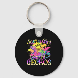 Just A Girl Who Loves Leopard Geckos  Keychain