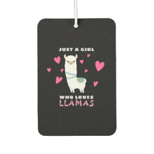 Just a Girl who loves Llamas Air Freshener