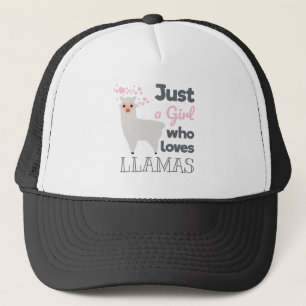 Just A Girl Who Loves Llamas Trucker Hat