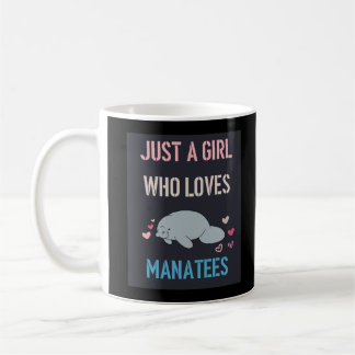 JUST A GIRL WHO LOVES MANATEES T-Shirt Long Apron Coffee Mug