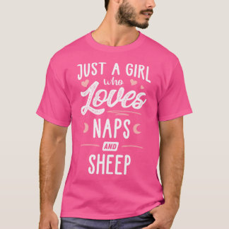 Just A Girl Who Loves Naps And Sheep Women T-Shirt