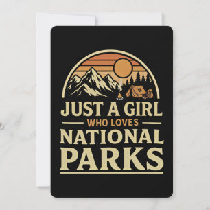 Just a Girl Who Loves National Parks Invitation