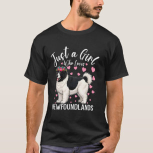 Just A Girl Who Loves Newfoundlands Dog Women And T-Shirt