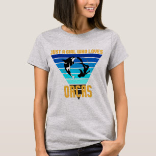 Just A Girl Who Loves Orcas T-Shirt