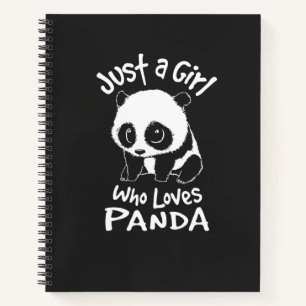 Just a Girl Who Loves Panda Notebook