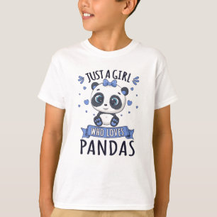Just A Girl Who Loves Pandas Animal Lover Gift T-Shirt