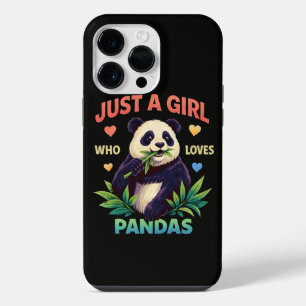 Just a Girl Who Loves Pandas Cute iPhone 14 Pro Max Case