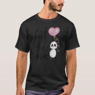 Just A Girl Who Loves Pandas I Sweet Panda Bear I T-Shirt