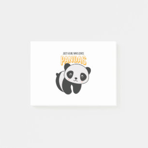 Just A Girl Who Loves Pandas Post-it Notes