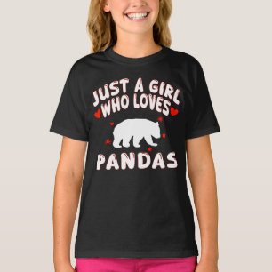 Just A Girl Who Loves Pandas T-Shirt