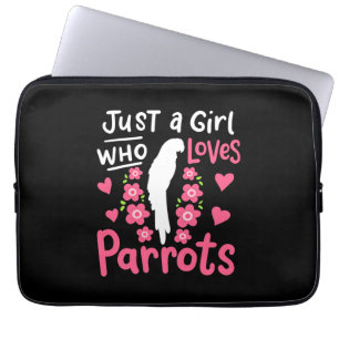 Just A Girl Who Loves Parrot Laptop Sleeve