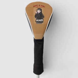 Just a Girl Who Loves Peace Golf Head Cover