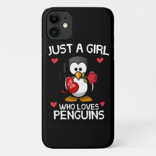 Just a Girl Who Loves Penguins iPhone 11 Case