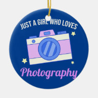 Just A Girl Who Loves Photography Camera 