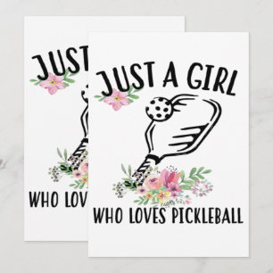 Just a girl who loves Pickleball Save The Date