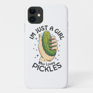 Just A Girl Who Loves Pickles - Funny Vegan iPhone 11 Case
