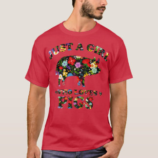 Just a Girl Who Loves Pigs 2 T-Shirt