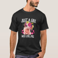 Just A Girl Who Loves Pigs Dad-Dy Mom Boy Birth-Da