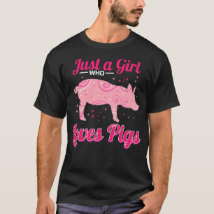 Just a girl who loves pigs for pig lovers Premium T-Shirt