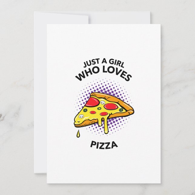Just a girl who loves pizza funny Italian food (Front)
