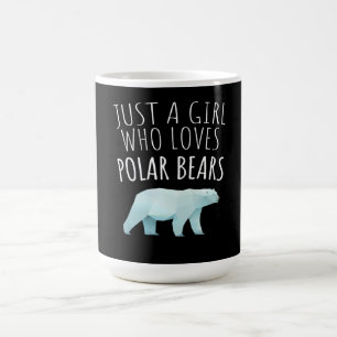Just A Girl Who Loves Polar Bears Animal Lover Magic Mug