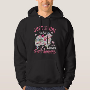 Just A Girl Who Loves Pomeranian For Dog Lover Hoodie