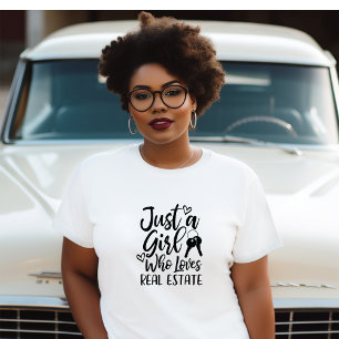 Just A Girl Who Loves Real Estate Tshirt