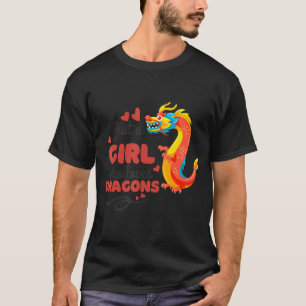 Just A Girl Who Loves Red Dragons Fall In Love T-Shirt