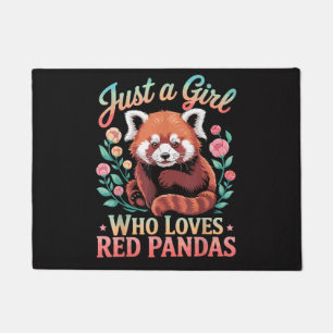 Just A Girl Who Loves Red Pandas Doormat
