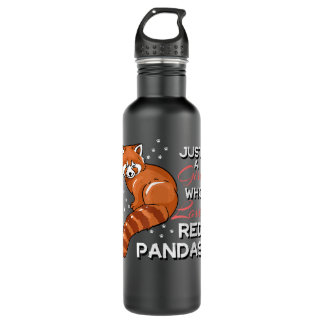 Just A Girl Who Loves Red Pandas Funny Red Panda Q 710 Ml Water Bottle