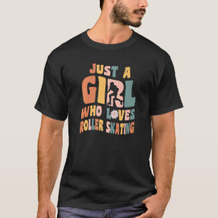 Just A Girl Who Loves Roller Skating Inline Skater T-Shirt