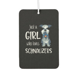 just a girl who loves schnauzers dog _ schnauzer air freshener