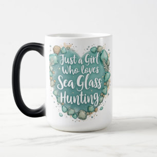 Just A Girl Who Loves Sea Glass Hunting Magic Mug