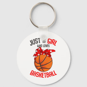 Just A Girl Who Loves Sketll Girl Kids Girls Keychain
